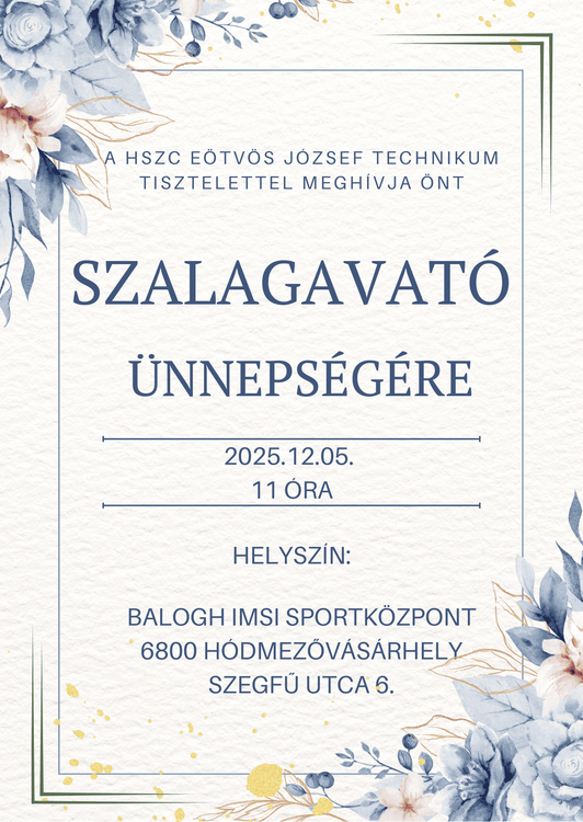      Szalagot tűztek az Eötvös végzős diákjaira