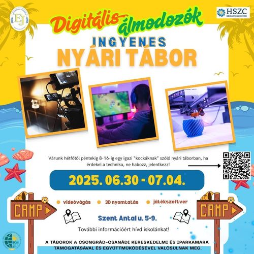 Nyári táborok az Eötvösben
