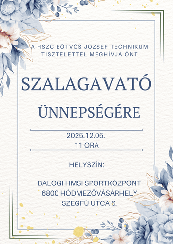      Szalagot tűztek az Eötvös végzős diákjaira