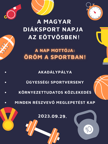 2023. szeptember 29.-e a Magyar Diáksport Napja